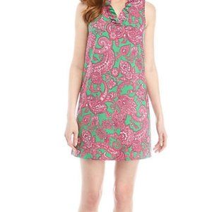 Hot Pink Paisley Sleeveless Dress